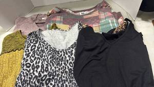 lot 1245 image: Womens long sleeve shirts size 34x