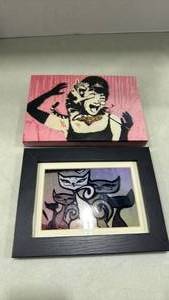 lot 1285 image: Cat themed wall decor 9x7