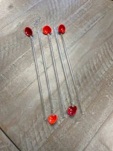 lot 4001 image: Vintage glass straws