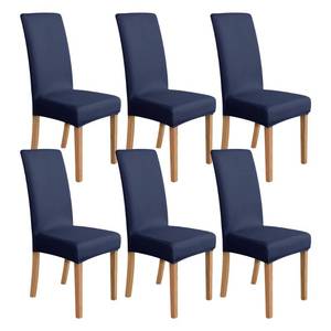 lot 3138 image: Amazon Basics Dining Chair Covers, Stretch ParsonDining Chair Slipcover, Removable Washable Chair Protector for HomeRestaurantBanquet, Navy Pack of 6