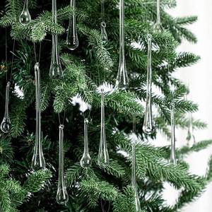 lot 3144 image: LOYIM Clear Glass Teardrop Winter Ornaments Crystal Raindrop Hanging Ornaments Crystal Chandelier Drop Pendant Icicles Decorations for Christmas Tree Winter Party Supplies(44 Pcs,4 Medium Size)