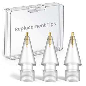 lot 4046 image: Delidigi 3 Pack Replacement Tips Compatible with Apple Pencil Pro2nd Generation1st GenUSB C, Wear-Resistant iPencil Nibs Accessories Fine Point Precise Control Pen Like Tips