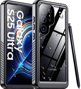lot 4068 image: Temdan Designed for Samsung Galaxy S25 Ultra Case Waterproof, Built-in Lens & Screen Protector Military Grade Shockproof Dropproof IP68 Underwater Full Body Phone Case for Galaxy S25 Ultra 6.9-Black