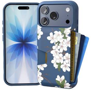 lot 4461 image: Smartish� iPhone 17 Pro Wallet Case - Wallet Slayer Vol. 1 Slim  Protective Credit Card Holder - Drop Tested Flip Hidden Card Slot Cover for Apple iPhone 17 Pro - Very Cherry Blossom