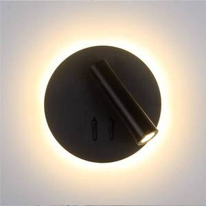 lot 4474 image: Luzden Modern Wall Mount Light Focused Bed Bedside Reading Wall Lamp with Switch LED Wall Sconce Rotatable Headboard Lights Indoor Spotlight Adjustable for Living Room,Bedroom 37W 3000K Black