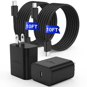 lot 4483 image: ���°��°��°��°��� 45W Super Fast Charger Type C, for Samsung Galaxy S25 S24 Charger Block with 10FT Type C Charging Cord for Samsung Galaxy S25 S24UltraS22S21S20, iPhone 17 Air1615 Pro,Pro Max,Plus