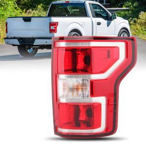 lot 5726 image: Passenger Side Tail Light Assembly Compatible with Ford F150 F-150 2018-2020 With Halogen Bulb and Harness Right Tail Lamp
