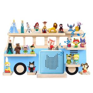 lot 5760 image: for Tonies Magnetic Floating Shelf, for Toniebox Figures Storage Display Shelf, Car-Shaped Wooden Kids Room Decor Easy Install Wall-Mounted Nursery Organizer