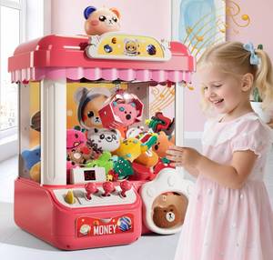 lot 5783 image: BLmukce Claw Machine for Kids, Mini Vending Machine with Music & 36 Mini Toys, Candy Grabber Prize Dispenser, Electronic Arcade Game Birthday Party Gifts for 3 4 5 6 7 8 Years Old (Pink)