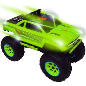 lot 5792 image: Maxx Action 12 Motorized Lights & Sounds Off-Road Monster Truck - Green