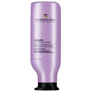 lot 6027 image: Pureology Hydrate Conditioner - For Dry or Color Treated Hair, Nourishing Conditioner to Restore Moisture and Seal in Hydration, Vegan, 9 Fl Oz