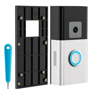 lot 6029 image: No-Drill Doorbell Camera Mount Adhesive Door Bracket Compatible with Video Doorbell 12 33 Plus 4 (2020 Release), Doorbell Mounting Plate Holder Accessories for Houses Apartments