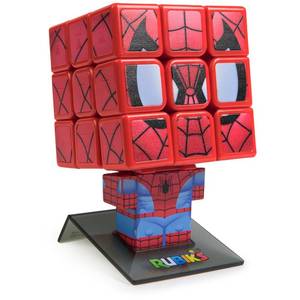 lot 6039 image: Rubik��s Cube, Spider-Man Cuber, Marvel Collectible Fidget Toy & Desk Decor, Problem-Solving Brain Teaser, Classic Color-Matching Puzzle, Sensory Puzzle for Fans of Marvel Rivals Ages 8 & Up