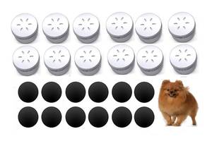 lot 6042 image: 12 Pack Dog Nose Metal Container with 12 Magnetic Dog Scent Work Tins Dog Scent Training Box Dog Scent Training Kit Smell Training Canisters Aluminum Cans for Dogs Training (12S)