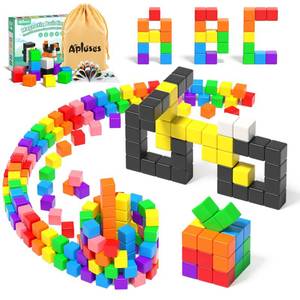 lot 6044 image: Apluses 54 PCS Magnetic Blocks, Magnetic Building Blocks for Toddlers 3, Montessori Toys, Magnet Cubes, Preschool STEM Educational Sensory Magnet Toys for Kids Ages 3-5 Year Old Boys and Girls