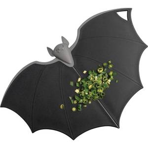 lot 6050 image: OTOTO Cutting Board - Wooden & Plastic Cutting Boards for Kitchen, Fun & Spooky Kitchen Gadgets, Housewarming & Goth Gifts, Dishwasher Safe (Bat, Plastic)