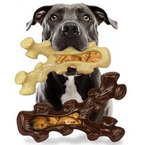 lot 6079 image: SIHRMIU 2 Pack Dog Chew Toys for Aggressive Chewers,Boredom and Stimulating Best Dog Toys for MediumLarge Breed,Tough Almost Indestructible Dog Bones for Teeth Cleaning and Training