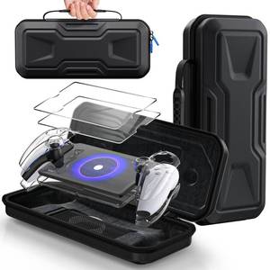 lot 6124 image: FYOUNG 3 in 1 Accessories Bundle for Playstation Portal, Carrying Case & Hard PC Clear Cover Skins Set with Screen Protector, Protective Shell Portable Travel Handbag for PS5 Portal Remote Player
