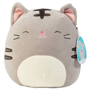 lot 6134 image: Squishmallows 8-Inch Tally The Grey Cat - Official Jazwares Plush - Collectible Soft & Squishy Kitty Stuffed Animal Toy - Add to Your Squad - Gift for Kids, Girls & Boys