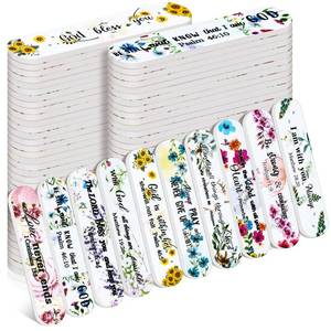 lot 6146 image: Lanties 50 Pack Christian Gifts for Women Scripture Mini Nail Files Christian Party Favors Bible Verse Emery Boards Religious Small Gifts for Teacher Mother Employee Staff Coworkers Office Supplies