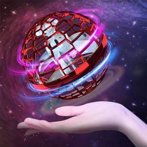 lot 6162 image: Upgraded 2025 Flying Orb Ball Hover Orb Hand Drone Kids Galaxy Boomerang Ball Cosmic Spinner Globe Magic Flying Spinner Floating Balls Indoor Outdoor Cool Toys Gifts for Kids Ages 6 Boys Girls Red