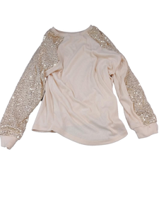 lot 6428 image: Girls long sleeve shirt color gold size 140