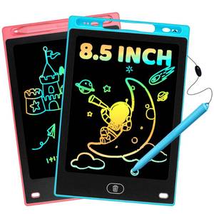 lot 6430 image: 2 Pack LCD Writing Tablet for Kid, 8.5 Inch Doodle Writing Board Drawing Pad, Christmas Stocking Stuffer Airplane Travel Activities Quiet Calm Down Classroom Learning Toy Gift for Boy Girl Age 3 4 5 6