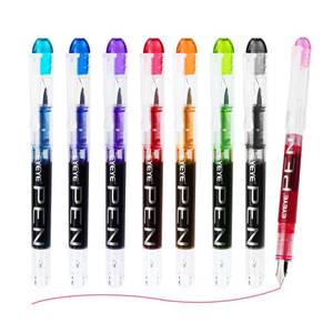 lot 6442 image: EYEYE Disposable Fountain Pens, 8 Pack Multicolor Fine Point Fountain Pens for Writing, Stainless Steel Nib, Smooth Writing for Journaling, Drafting, Sketching, Doodling & Gifts
