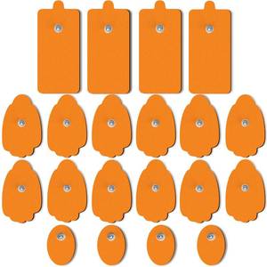 lot 6452 image: AVCOO TENS Unit Replacement Pads 20 Pack in 3 Sizes, Reusable Electrode Pads with American Gel for 50 Times Safe Use, Snap TENS Pads Fit TENS EMS Muscle Stimulators Using 3.5mm Button Lead Wires