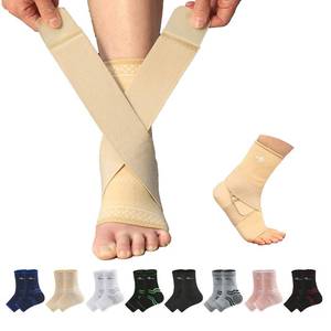 lot 6472 image: ABIRAM Ankle Brace for Women & Men, Ankle Compression Sleeve with Wrap, Foot Support Sleeve, Ankle Support for Sprained Ankle, Plantar Fasciitis Relief Socks, Achilles Tendonitis, Sports, M