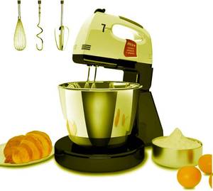 lot 7528 image: Stand Mixers, 7 Speeds With 3QT Stainless Steel Bowl, Stand and Hand Mixer with Dough Hook, Whisk, Mixing Beater for Baking, Cake, Cookie, Kneading (PD1)