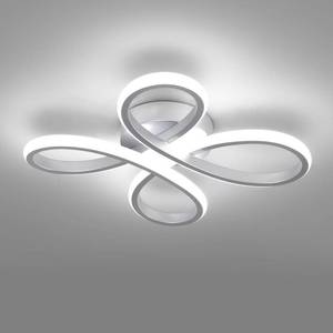lot 7551 image: ADISUN Modern LED Ceiling Light, 6000K Silver Semi Flush Mount Ceiling Lights for Hallway, Modern Lamps for Living Room Bedroom Corridor Aisle Hallway Indoor Ceiling Lamp (L14.56W14.56H1.18)