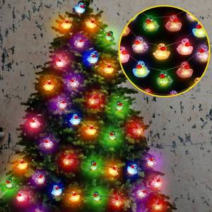 lot 7557 image: Deekin 3 Pcs Rubber Duck String Lights (20 LED Each) Duck Decor Battery Operated String Lights Decorative for Holiday Car Wall Window Yard Garden Birthday Party Decor (Colorful Sequin)