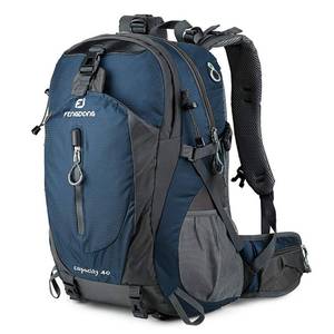 lot 7608 image: FENGDONG 40L Waterproof Lightweight Outdoor Daypack Hiking,Camping,Travel Backpack for Men Women Blue