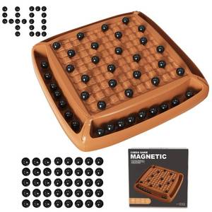 lot 8035 image: Magnet Game, Magnetic Game Chess 40 Piceses, Family Games for Kids and Adults, Board Game for Kids 8-12 Family Games Night 2-4 Players, Gifts for Teens Kid (Brown)