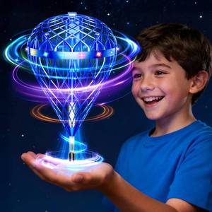 lot 8039 image: wow97e Flying Orb Ball Toy for Kids, Hand Controlled Hover Flying Ball with LED Lights, Indoor Outdoor Interactive Toy for Boys Girls, Rechargeable Motion Sensor Flying Toy Gift
