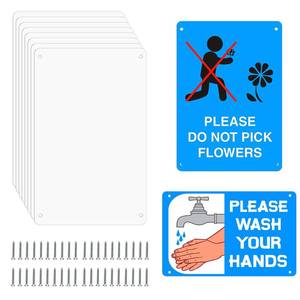lot 8041 image: Beclumas 10 Pack 8x 12 Sublimation Metal Sign Blanks,0.45mm Blank Metal Sign for Wall Decor, Room Decor