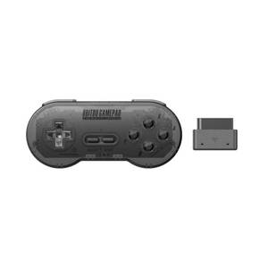 lot 10014 image: 8Bitdo Sn30 2.4G Wireless Gamepad for Original SNESSFC (Transparent Edition)