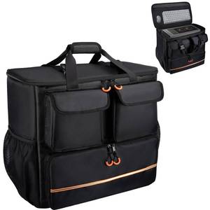 lot 13605 image: Computer Desktop Mid Tower Large Carrying Case, PC Travel Case for Computers Box for Moving, Portable Gaming Backpack for Keyboard, Mouse and Accessories,Compatible with ATXM-ATX mainframe chassis