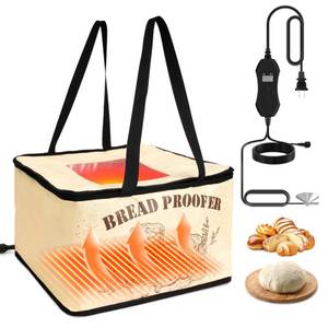 lot 13637 image: Hobychild Sourdough Bread Proofer Warming Box Foldable Bread Warming Mat Collapsible Proofing Box for Dough Yogurt Fermentation with Adjustable Temperature & Timer Controller