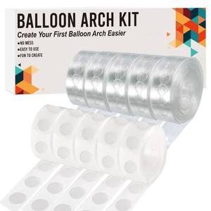 lot 14044 image: Balloon Arch Kit, 82ft Easy DIY Balloon Decorating Garland Strip and 500Pcs Glue Point Dots Tape for Balloon Arch, Decorations Making