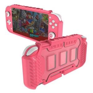 lot 14046 image: KIWIHOME Pink Case Compatible with Switch Lite, TPU Cover Hard Case Only with Thumb Grip Caps, Cute Case for Girls (Pink)