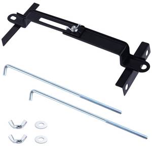lot 14065 image: LEONTOOL Adjustable Battery Hold Down for Tray, Universal Battery Mounting Bracket. Adjustable Crossbar with High-Strength J Bolt, Rust-Resistant Tie Down Holder for Cars SUVs (25.5cm10inches Bolts)