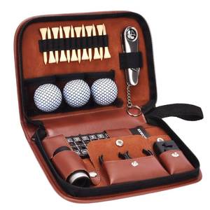 lot 14431 image: Jiskan Golf Gifts for Men and Women, Golf Accessories Set with Hi-End Case, Golf Balls, Rangefinder, Golf Tees, Brush, Multifunctional Divot Knife, Scorer, Golf Ball Clamp