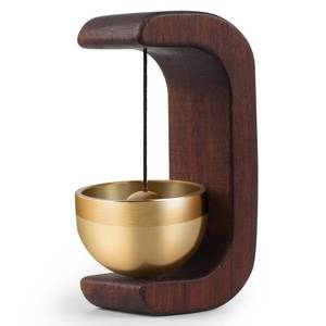 lot 14452 image: Magnetic Hanging DoorBell Chime,Shopkeepers Bell,Decorative Wooden Wind Chime with Brass Bell can Produce a Pleasant Bells for Home Decor,Cafe,Shop-Ideal for Gift or Housewarming