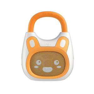 lot 14473 image: alilo Pocket Bunny Portable Kids Music Player, Musical Toys for Toddlers, Preloaded 120 StoriesMusicLullabiesWhite Noise,High Fidelity Sound Travel Bluetooth Speaker (with Strap and Ring)