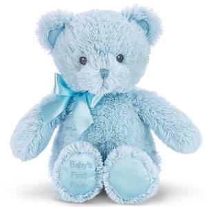 lot 14485 image: Bearington Blue Teddy Bear - 12 Fluffy and Cuddly My First Teddy Bear Companion with Premium Plush and Soft Fur - Adorable Stuffed Animal for Baby Boy Gift for Babies, Toddlers and Kids