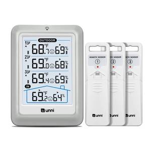 lot 14492 image: Indoor Outdoor Thermometer Wireless, 4.5 Inch Display Digital Hygrometer Thermometer Temperature Humidity Monitor with 330ft Range Sensor and Adjustable Backlight