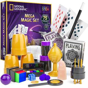 lot 3219 image: National Geographic Mega Magic Set - More Than 75 Magic Tricks for Kids to Perform with Steps, Video Instructions for Each Trick Provided by a Professional Magician (Amazon Exclusive)