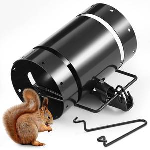 lot 3239 image: Qualirey Tube Squirrel Trap Rust Resistant Trap 4.5ftft in Diameter with a Setting Tongs for Backyards Patios Gardens, Safe and Effective Pest Control Commercial and Residential Use(1 Pcs,7.5 Inch)
